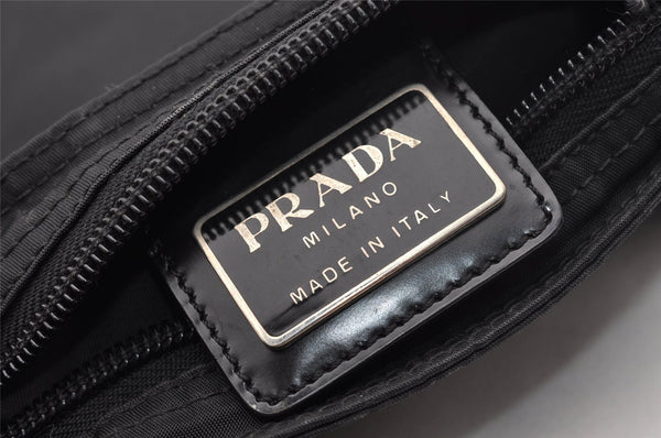 Authentic PRADA Vintage Nylon Tessuto Shoulder Cross Body Bag Purse Black 0128I