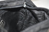 Authentic PRADA Nylon Tessuto Leather Shoulder Cross Body Bag Purse Black 0130I