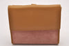 Authentic GUCCI Vintage Kandinsky Bifold Wallet Purse Suede Leather Pink 0130J