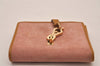 Authentic GUCCI Vintage Kandinsky Bifold Wallet Purse Suede Leather Pink 0130J