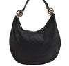 Authentic GUCCI Twins Guccissima Shoulder Hand Bag GG Leather 232962 Black 0131K