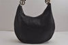 Authentic GUCCI Twins Guccissima Shoulder Hand Bag GG Leather 232962 Black 0131K