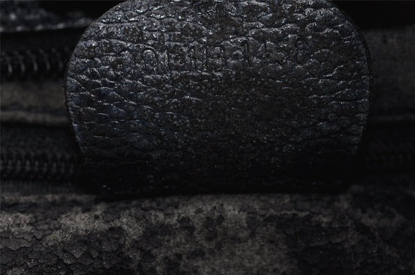 Authentic GUCCI Shoulder Cross Body Bag Purse Leather Navy Blue Junk 0132I