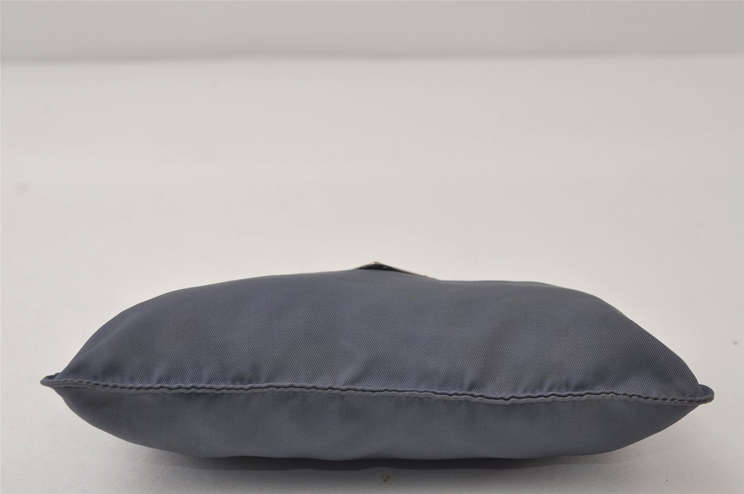 Authentic PRADA Vintage Nylon Tessuto Leather Pouch Purse Blue 0132J