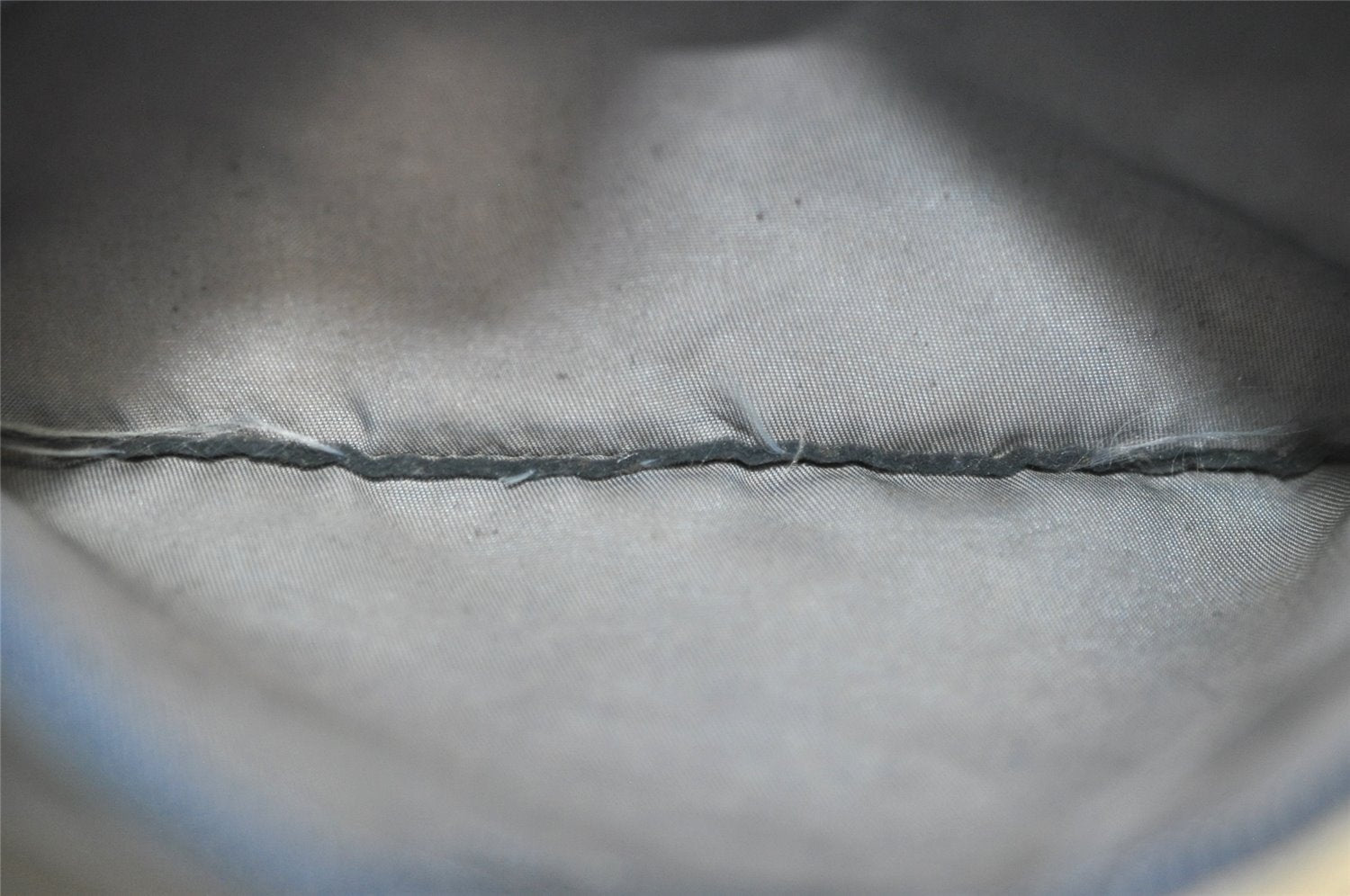 Authentic PRADA Vintage Nylon Tessuto Leather Pouch Purse Blue 0132J