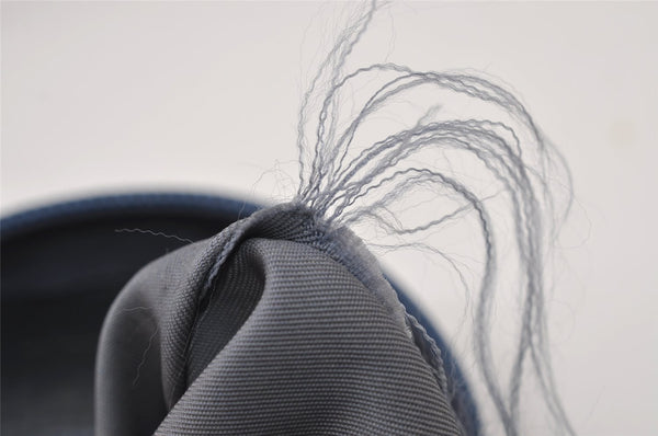 Authentic PRADA Vintage Nylon Tessuto Leather Pouch Purse Blue 0132J