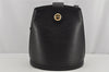 Authentic Louis Vuitton Epi Cluny Shoulder Bag Purse Black M52252 LV 0132K