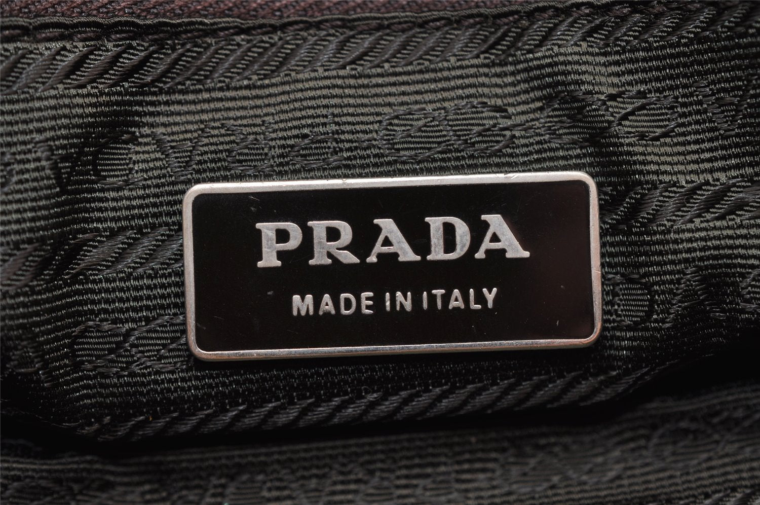 Authentic PRADA Vintage Stuoia Tweed Leather Tote Bag B11268 Brown Junk 0133I