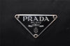 Authentic PRADA Vintage Nylon Tessuto Leather Pouch Purse Black 0133J