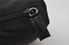 Authentic PRADA Vintage Nylon Tessuto Leather Pouch Purse Black 0133J