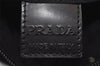 Authentic PRADA Vintage Nylon Tessuto Leather Pouch Purse Black 0133J