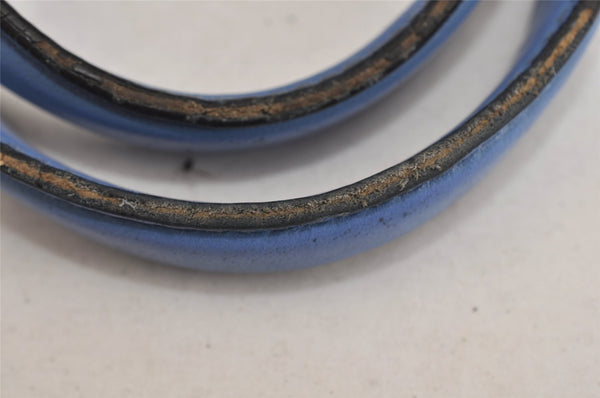 Authentic GUCCI GG Marmont 2Way Shoulder Hand Bag Leather 448054 Blue 0133K