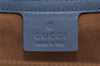 Authentic GUCCI GG Marmont 2Way Shoulder Hand Bag Leather 448054 Blue 0133K