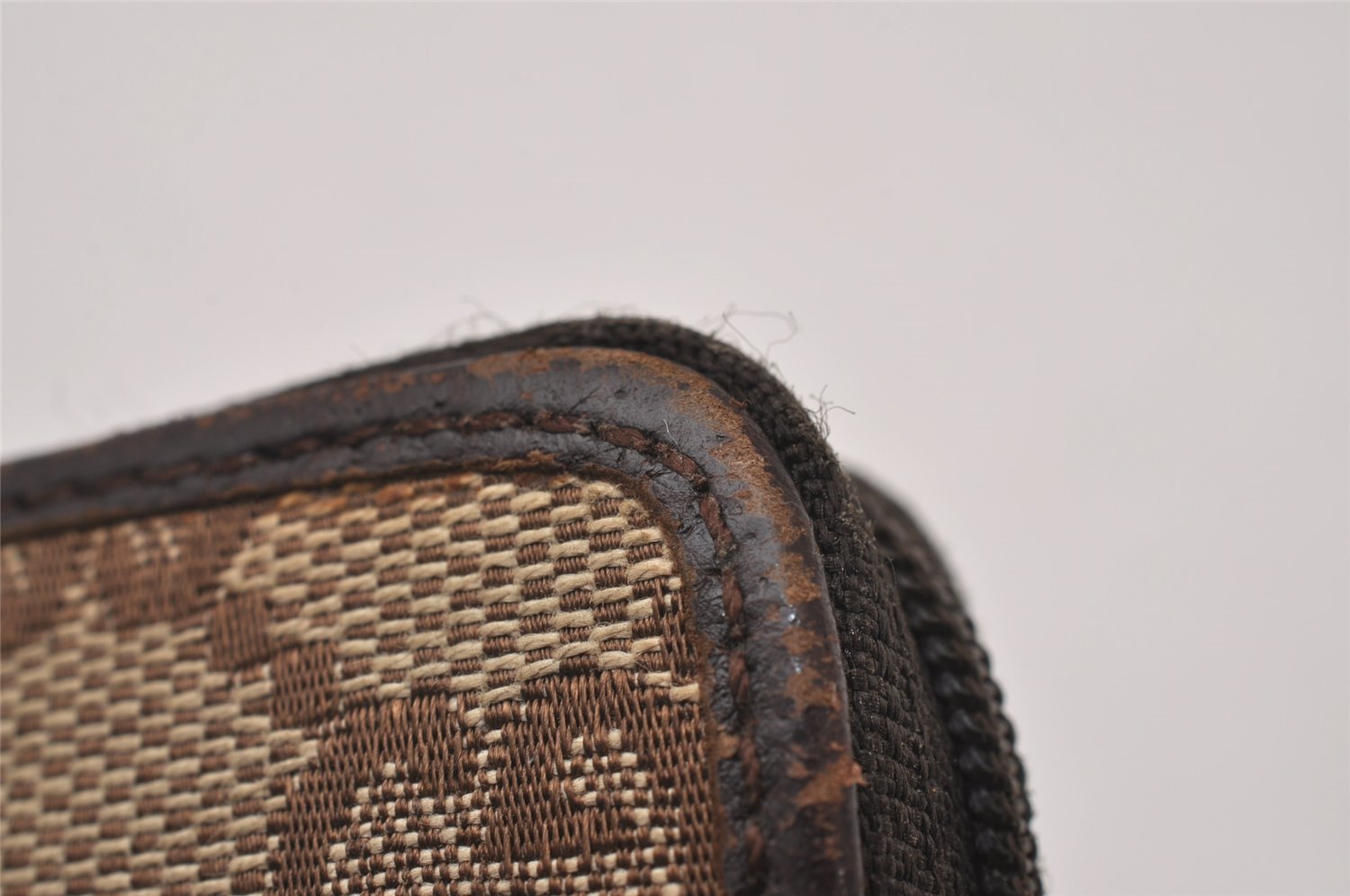 Authentic GUCCI Vintage Coin Case Purse GG Canvas Leather 115255 Brown 0134J