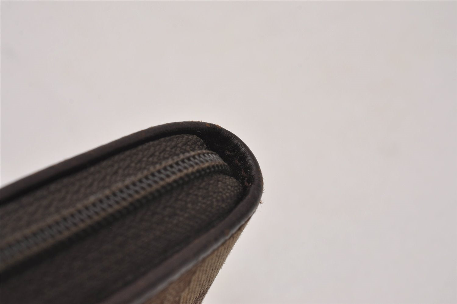 Authentic GUCCI Vintage Coin Case Purse GG Canvas Leather 115255 Brown 0134J