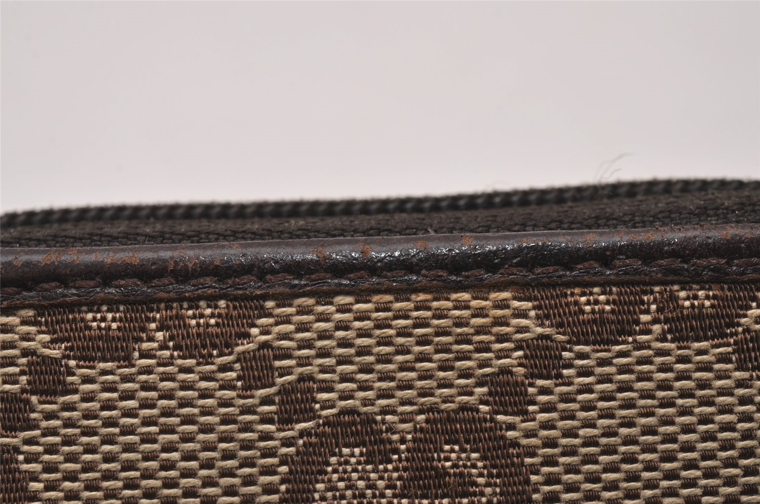 Authentic GUCCI Vintage Coin Case Purse GG Canvas Leather 115255 Brown 0134J