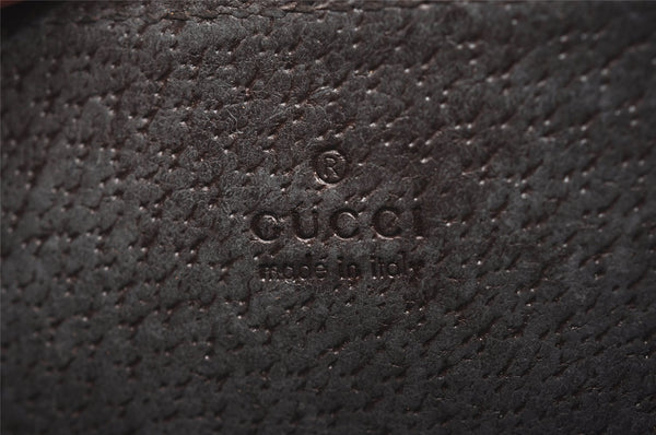 Authentic GUCCI Vintage Coin Case Purse GG Canvas Leather 115255 Brown 0134J
