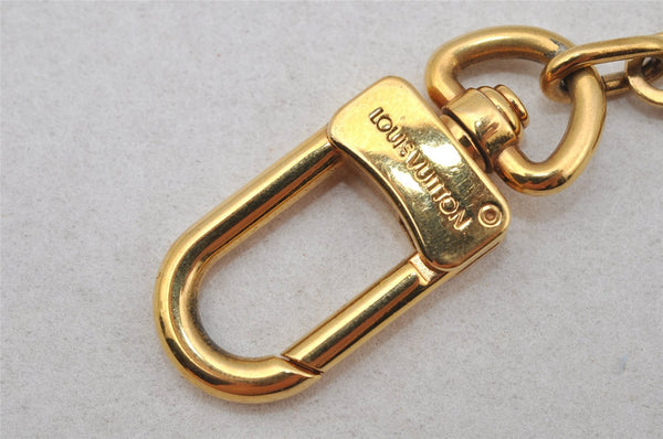 Authentic Louis Vuitton Charm Key Chain Anokre Gold M62698 LV 0136J