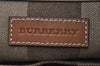 Authentic BURBERRY Check 2Way Shoulder Hand Bag Canvas Leather Beige 0140I