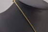 Authentic Christian Dior Gold Tone Rhinestone Chain Pendant Necklace CD 0141J