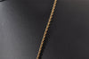 Authentic Christian Dior Gold Tone Rhinestone Chain Pendant Necklace CD 0141J