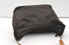 Authentic GUCCI Bamboo Vintage Shoulder Bag Purse Nylon Leather Brown 0142K