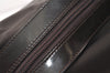 Authentic GUCCI Bamboo Vintage Shoulder Bag Purse Nylon Leather Brown 0142K