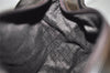 Authentic GUCCI Bamboo Vintage Shoulder Bag Purse Nylon Leather Brown 0142K