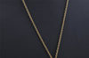 Authentic Christian Dior Gold Tone Chain Pendant Necklace CD 0143J