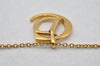 Authentic Christian Dior Gold Tone Chain Pendant Necklace CD 0143J