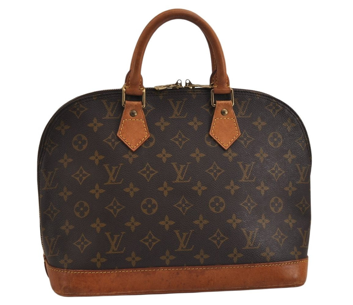 Authentic Louis Vuitton Monogram Alma Hand Bag Purse M51130 LV 0145K