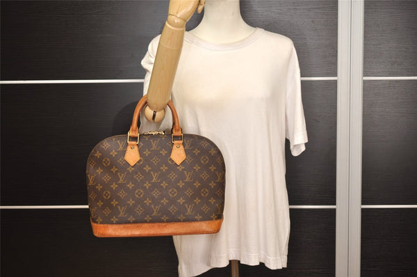 Authentic Louis Vuitton Monogram Alma Hand Bag Purse M51130 LV 0145K