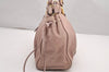 Authentic MIU MIU Vintage Leather 2Way Shoulder Tote Bag Pink 0146J