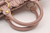 Authentic MIU MIU Vintage Leather 2Way Shoulder Tote Bag Pink 0146J