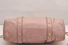 Authentic MIU MIU Vintage Leather 2Way Shoulder Tote Bag Pink 0146J