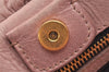 Authentic MIU MIU Vintage Leather 2Way Shoulder Tote Bag Pink 0146J