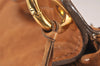 Authentic MIU MIU Matelasse Leather 2Way Shoulder Hand Bag Purse Brown 0147J