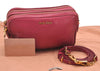 Authentic MIU MIU Madras Leather 2Way Shoulder Cross Bag Purse RT0539 Pink 0148J