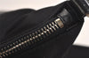 Authentic PRADA Nylon Tessuto Leather Shoulder Cross Body Bag Purse Black 0148K