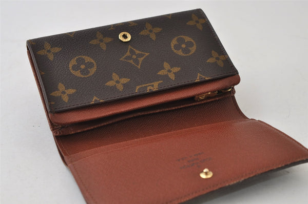 Auth Louis Vuitton Monogram Porte Monnaie Billets Tresor Wallet M61730 LV 0149J