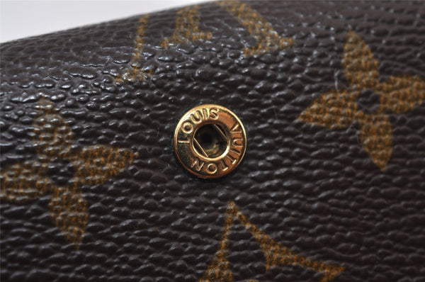 Auth Louis Vuitton Monogram Porte Monnaie Billets Tresor Wallet M61730 LV 0149J