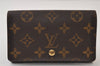 Auth Louis Vuitton Monogram Porte Monnaie Billets Tresor Wallet M61730 LV 0150J