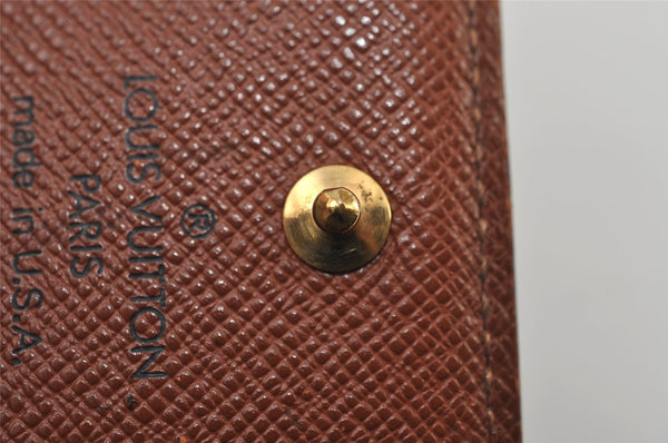 Auth Louis Vuitton Monogram Porte Monnaie Billets Tresor Wallet M61730 LV 0150J