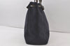 Auth HERMES Her Bag Cabas GM & GM 2Way Tote Bag Canvas Leather Navy 0150K