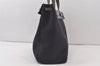Auth HERMES Her Bag Cabas GM & GM 2Way Tote Bag Canvas Leather Navy 0150K