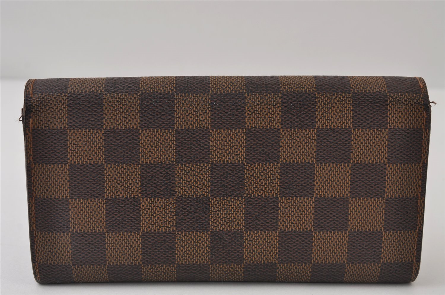 Authentic Louis Vuitton Damier Portefeuille Sarah Long Wallet N61734 LV 0151J