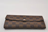 Authentic Louis Vuitton Damier Portefeuille Sarah Long Wallet N61734 LV 0151J