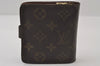 Authentic Louis Vuitton Monogram Compact Zip Bifold Wallet Purse M61667 LV 0152J