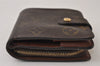 Authentic Louis Vuitton Monogram Compact Zip Bifold Wallet Purse M61667 LV 0152J