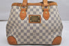 Authentic Louis Vuitton Damier Azur Hampstead PM N51207 Shoulder Tote Bag 0152K